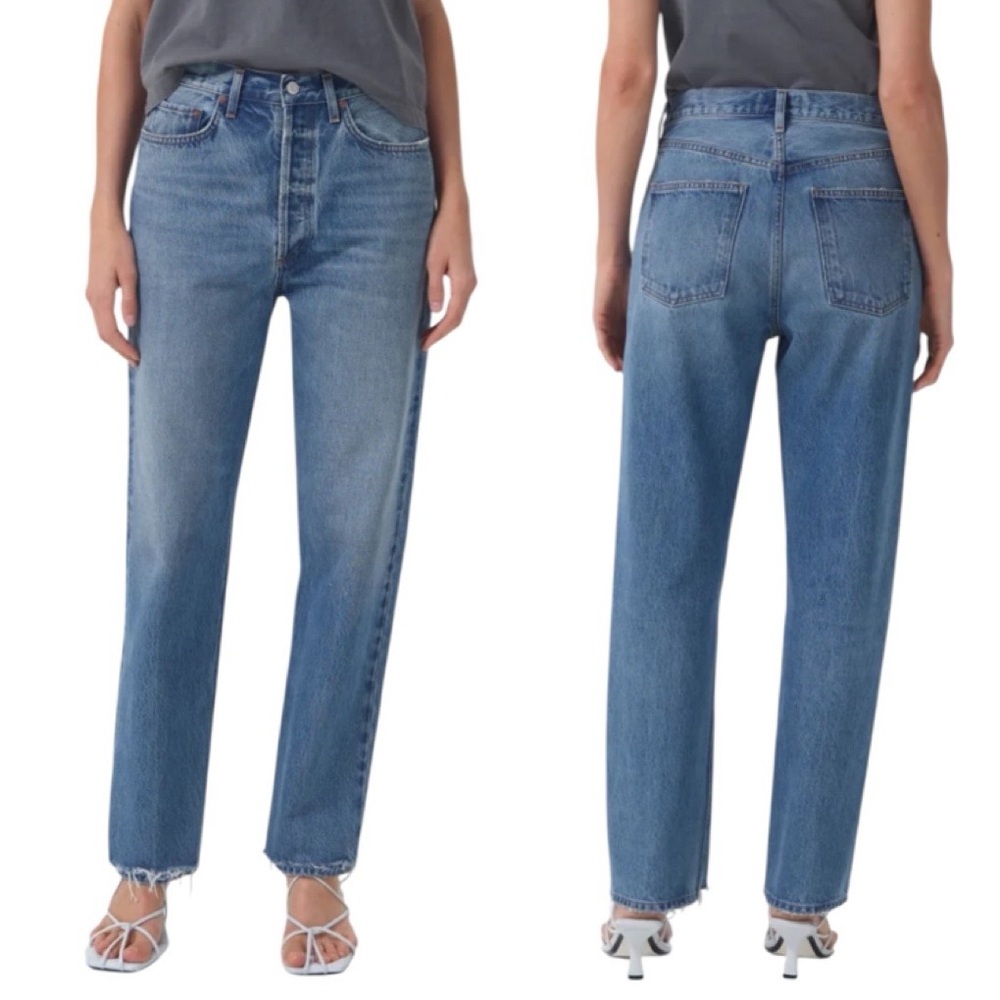 AGOLDE 90’s Straight‎ Leg Blue “Bound” Jeans Size 25